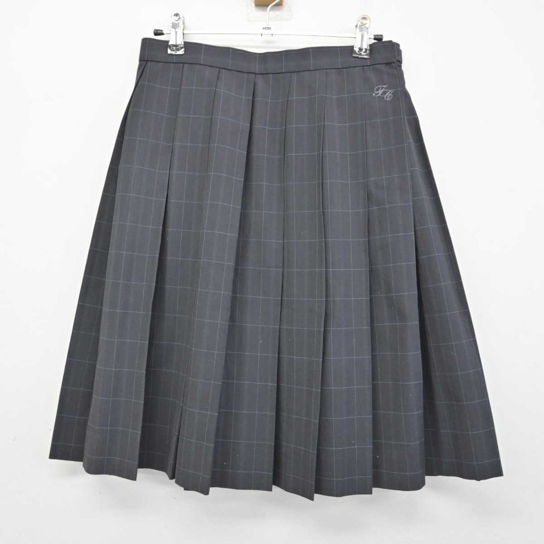 中古】佐賀県 鳥栖商業高等学校 女子制服 4点 (シャツ・スカート