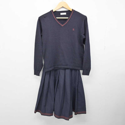 【中古】静岡県 浜松開誠館中学校・高等学校 女子制服 4点 (ブレザー・ニット・スカート) sf074289