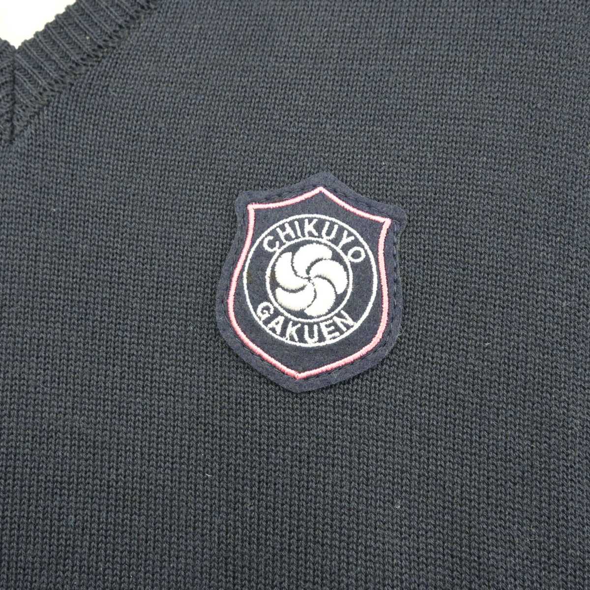 【中古】福岡県 筑陽学園高等学校 女子制服 4点 (ニットベスト・シャツ・スカート) sf074292