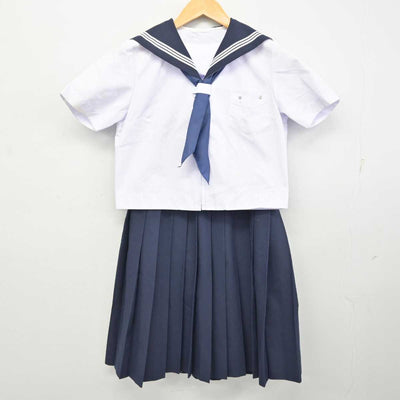 【中古】福岡園 昭代中学校 女子制服 3点 (セーラー服・スカート) sf074304