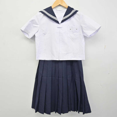 【中古】福岡県 昭代中学校 女子制服 2点 (セーラー服・スカート) sf074305