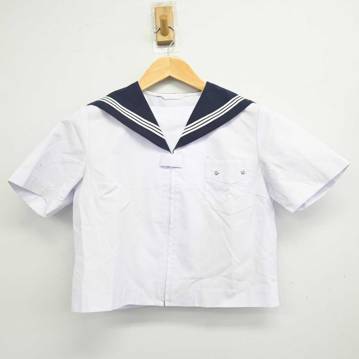 【中古】福岡県 昭代中学校 女子制服 2点 (セーラー服・スカート) sf074305