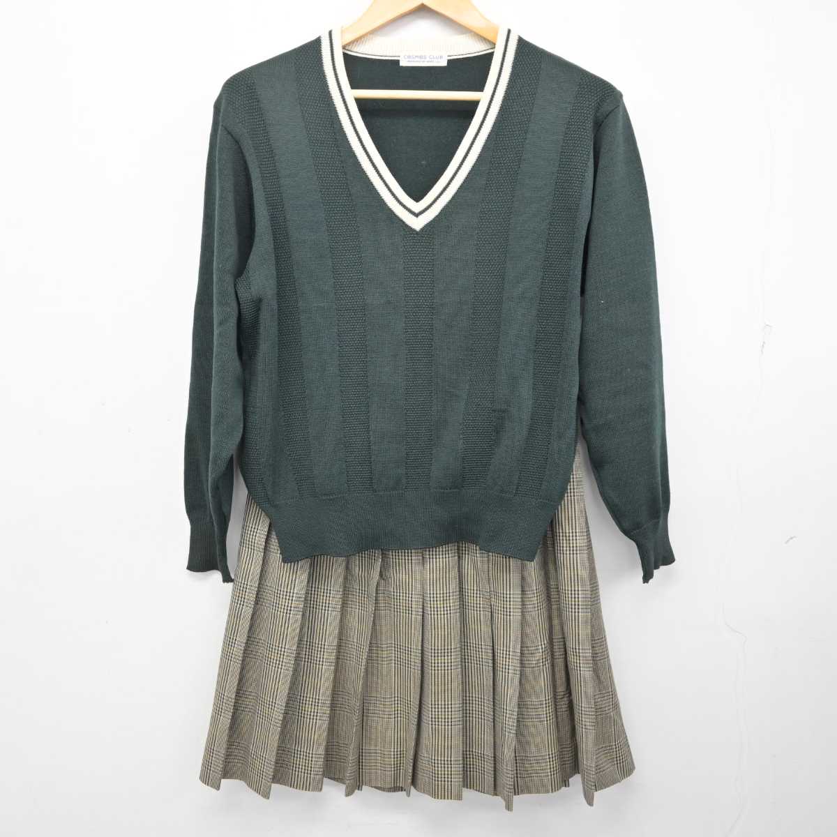 【中古】兵庫県 神戸甲北高等学校 女子制服 4点 (ブレザー・ニット・スカート) sf074310