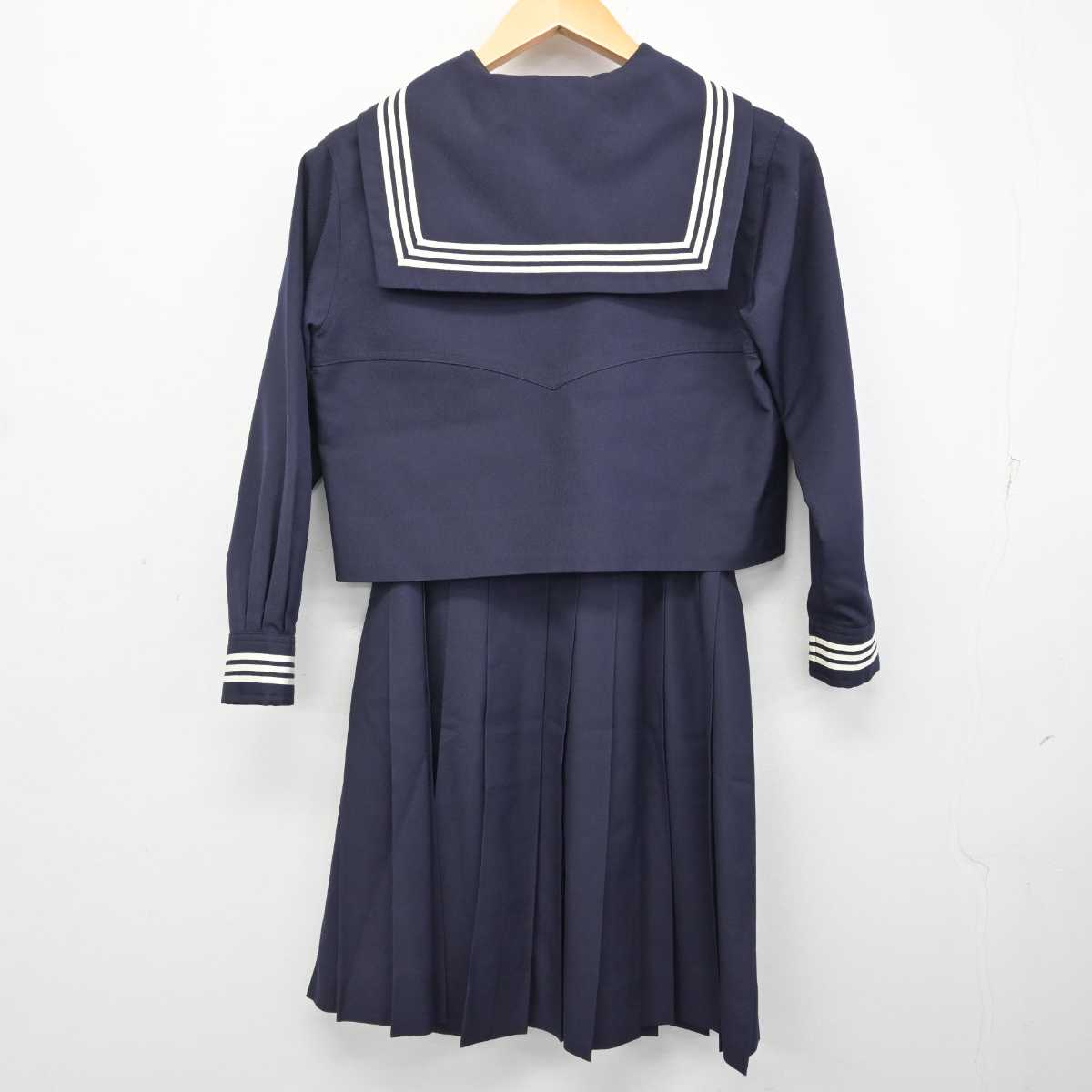 【中古】東京都 十文字高等学校 女子制服 3点 (セーラー服・スカート) sf074314