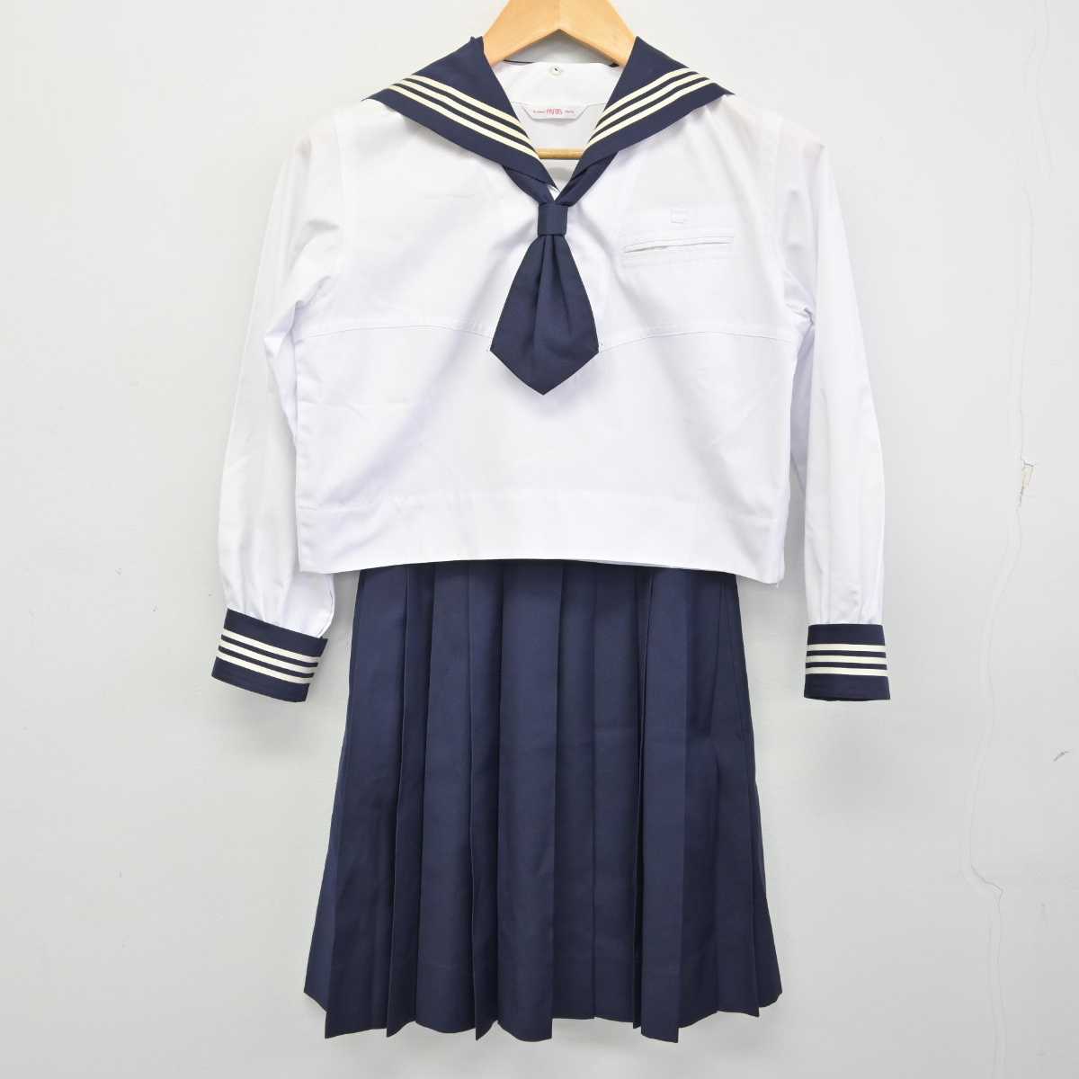 【中古】東京都 十文字高等学校 女子制服 5点 (セーラー服・スカート) sf074317