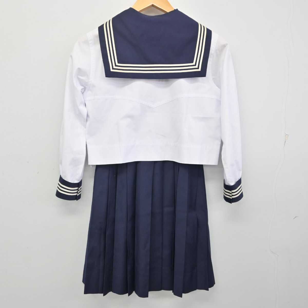 【中古】東京都 十文字高等学校 女子制服 5点 (セーラー服・スカート) sf074317