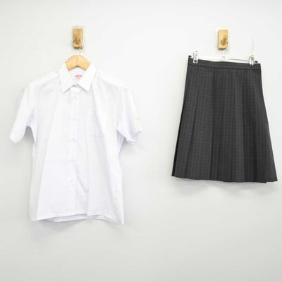 【中古】神奈川県 中川中学校 女子制服 2点 (シャツ・スカート) sf074327