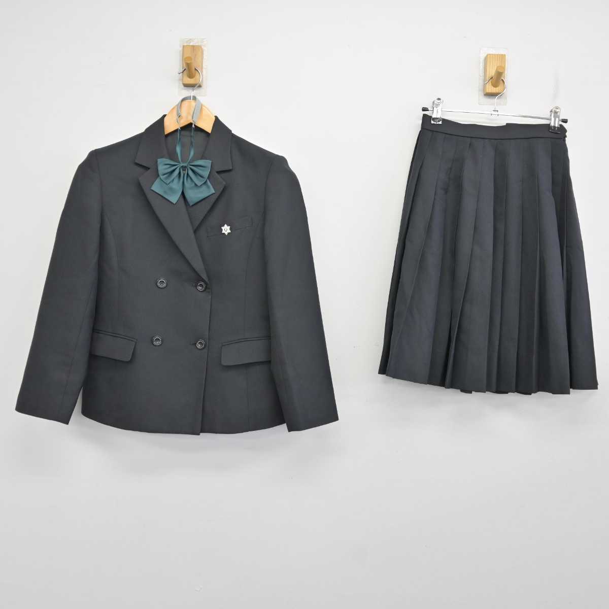 【中古】新潟県 三条東高等学校 女子制服 4点 (ブレザー・スカート) sf074332