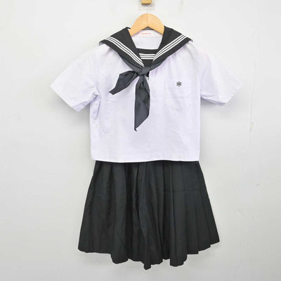 【中古】新潟県 加茂高等学校 女子制服 4点 (セーラー服・スカート) sf074338