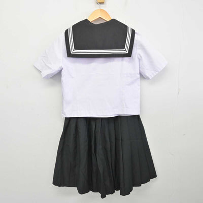 【中古】新潟県 加茂高等学校 女子制服 4点 (セーラー服・スカート) sf074338