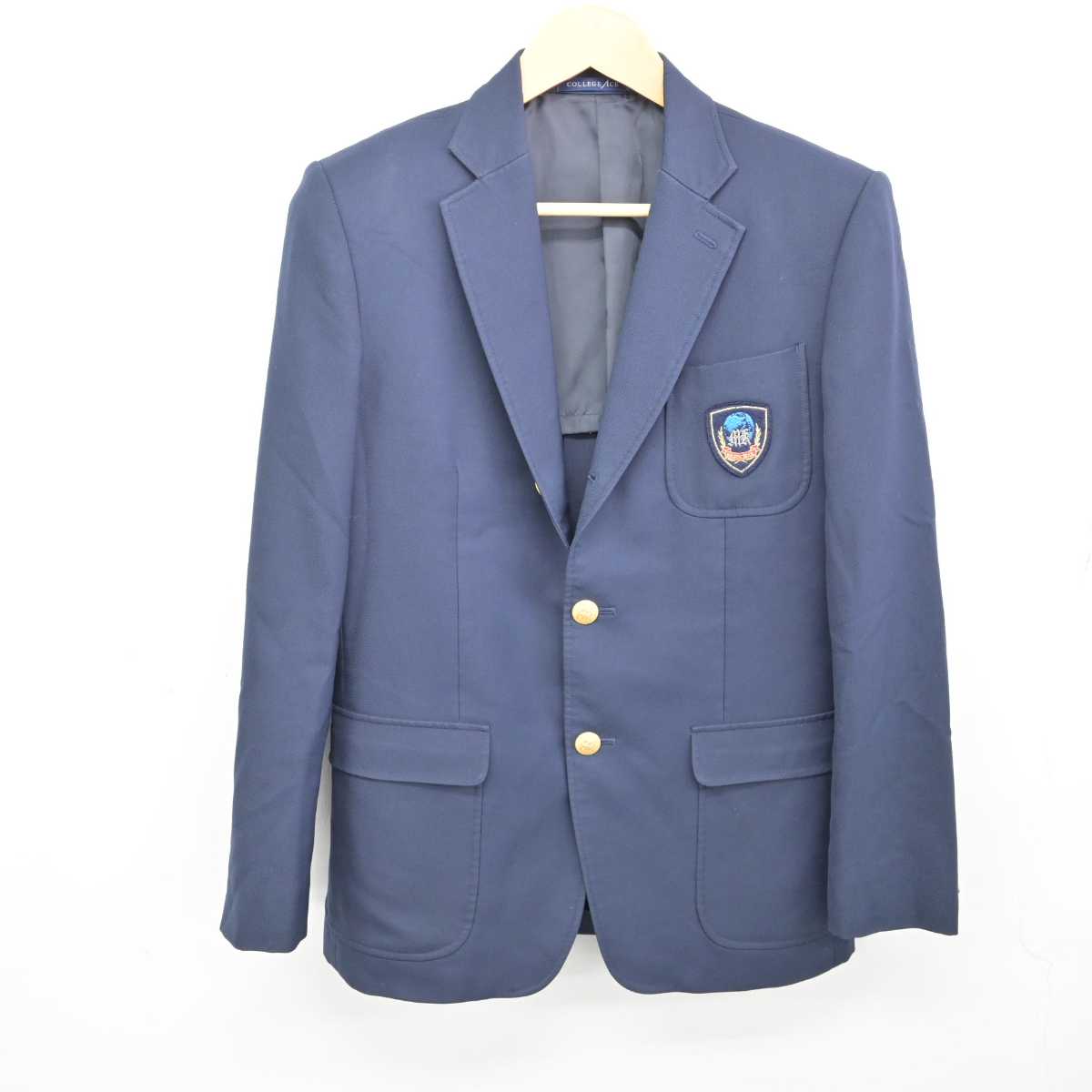 【中古】千葉県 松戸国際高等学校 男子制服 3点 (ブレザー・ズボン) sf074353