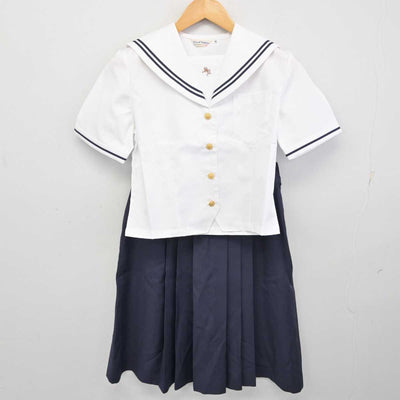 【中古】愛知県 南山学園 聖霊中学・高等学校 女子制服 3点 (セーラー服・ニット・スカート) sf074359