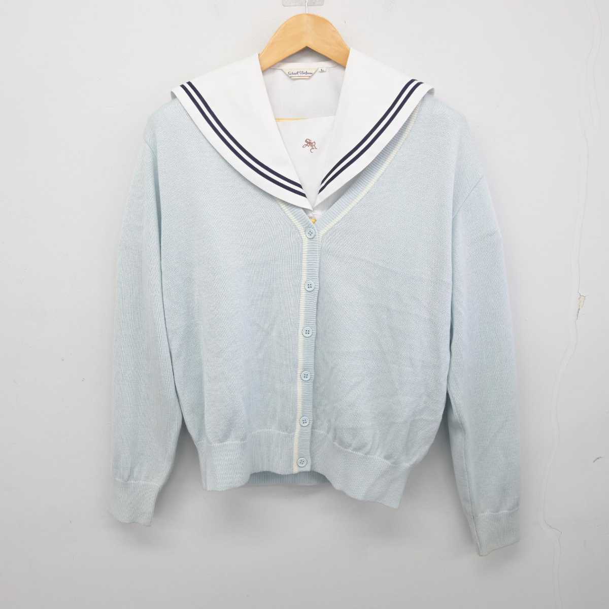 【中古】愛知県 南山学園 聖霊中学・高等学校 女子制服 2点 (ニット・セーラー服) sf074362