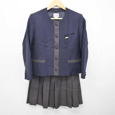 【中古】福岡県 筑紫台高等学校 女子制服 2点 (ブレザー・スカート) sf074366