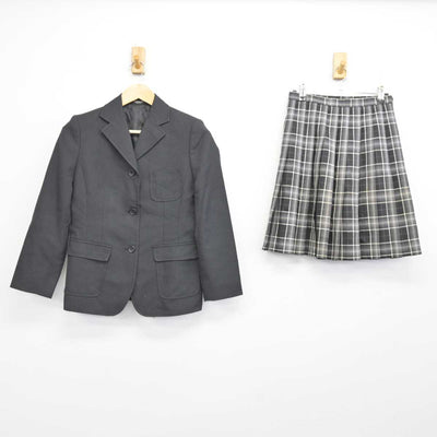 【中古】兵庫県 神戸龍谷高等学校 女子制服 2点 (ブレザー・スカート) sf074377