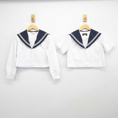【中古】愛知県 鬼崎中学校 女子制服 2点 (セーラー服・セーラー服) sf074387