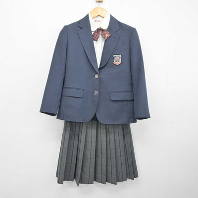 【中古】北海道 厚別北中学校 女子制服 4点 (ブレザー・シャツ・スカート) sf074388