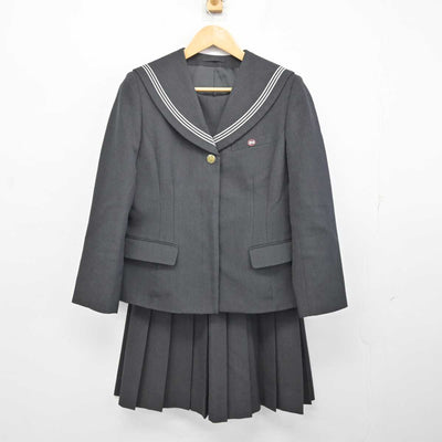 【中古】静岡県 三島北高等学校 女子制服 3点 (セーラー服・スカート) sf074392