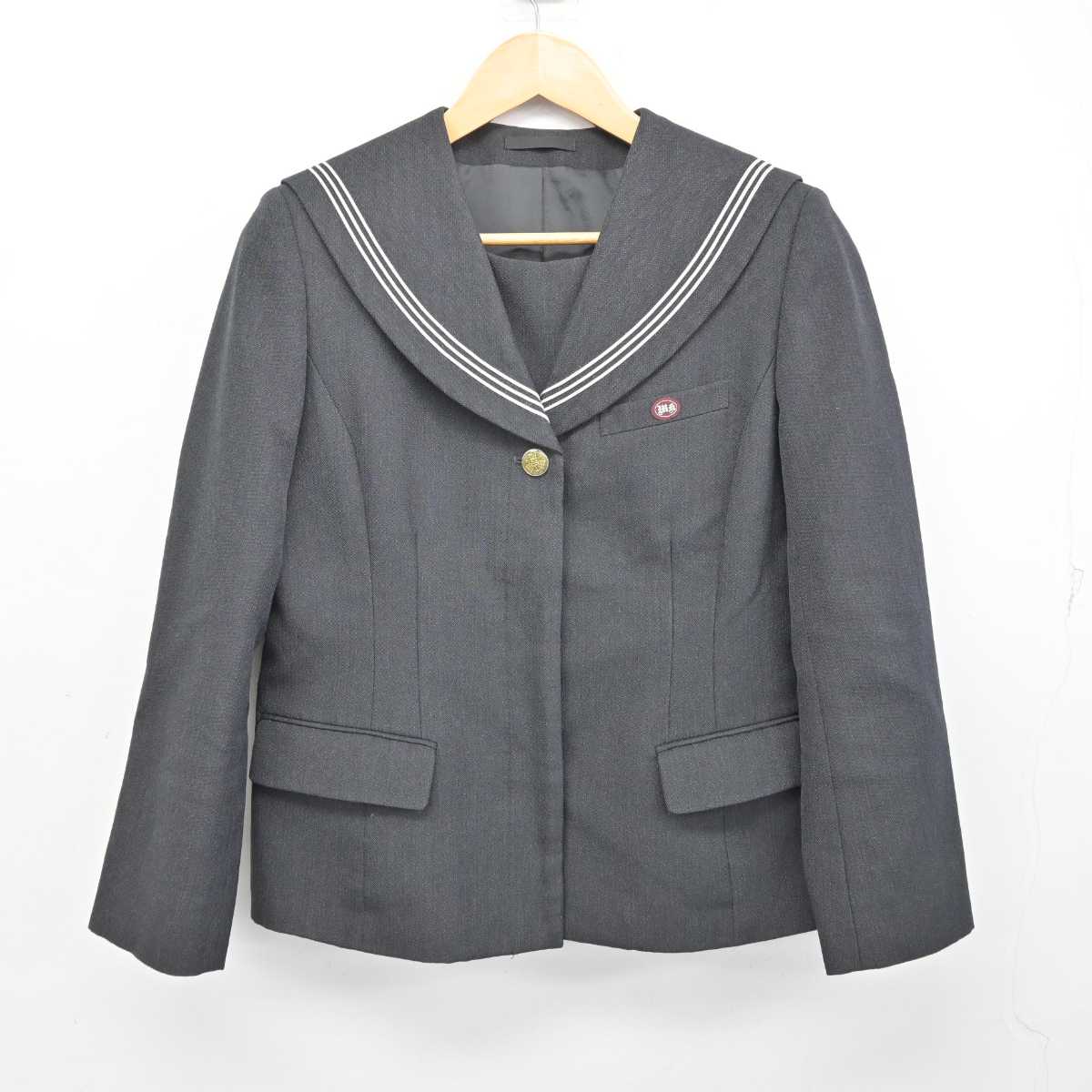 【中古】静岡県 三島北高等学校 女子制服 3点 (セーラー服・スカート) sf074392