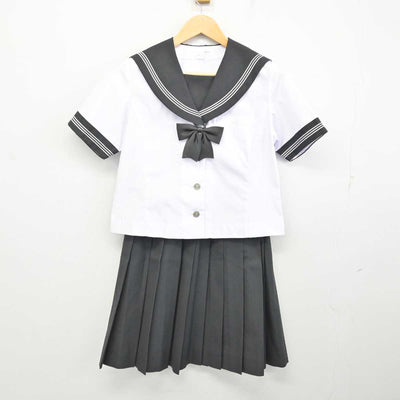 【中古】静岡県 三島北高等学校 女子制服 4点 (セーラー服・スカート) sf074393