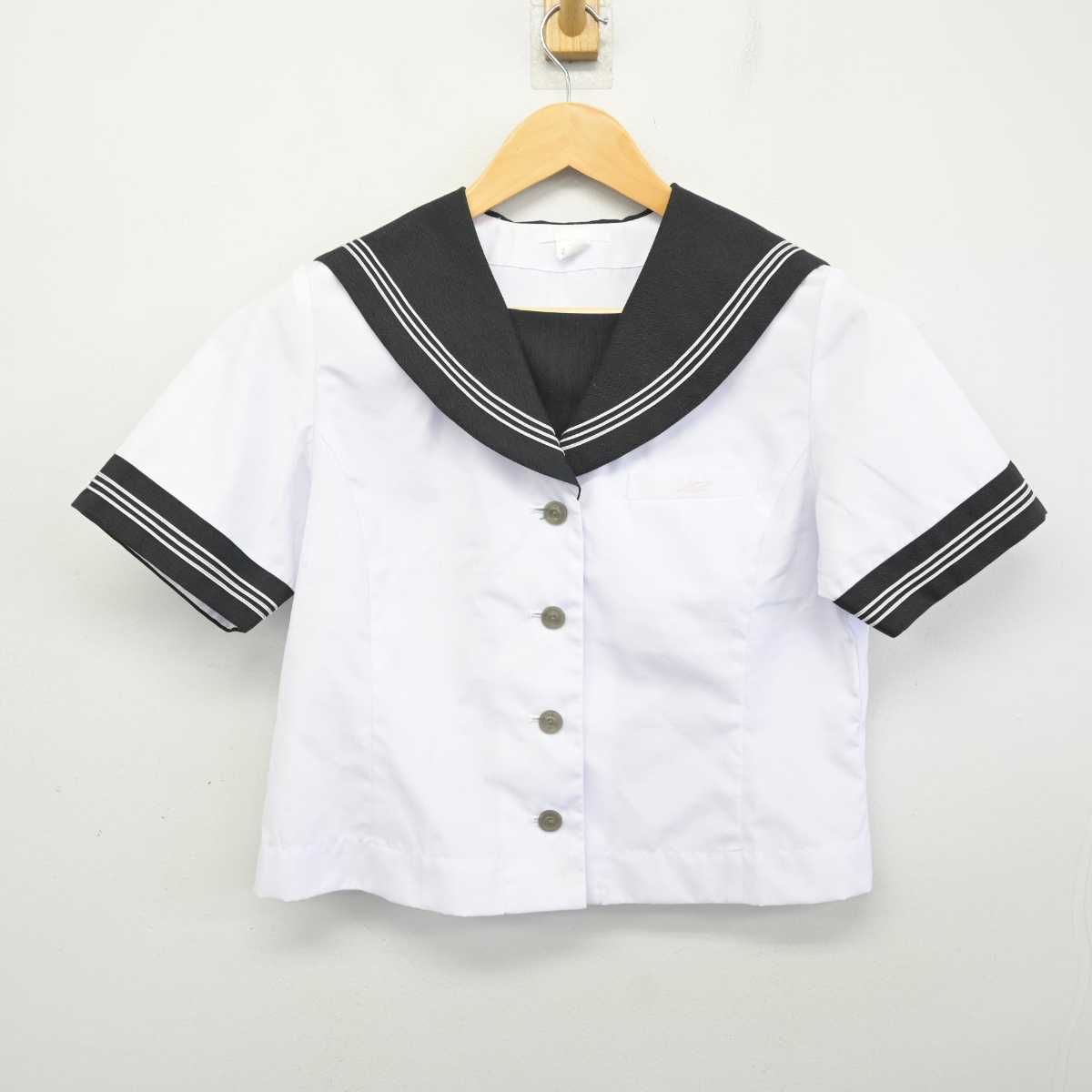 【中古】静岡県 三島北高等学校 女子制服 2点 (セーラー服) sf074394