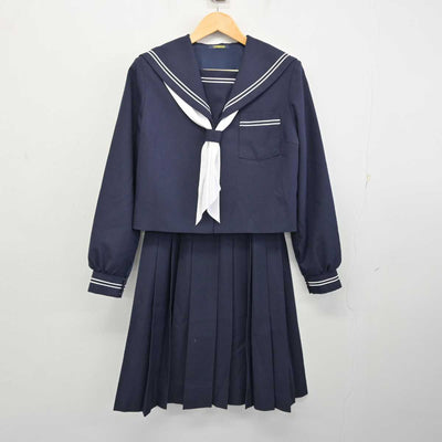 【中古】静岡県 浜松市立東陽中学校 女子制服 3点 (セーラー服・スカート) sf074395