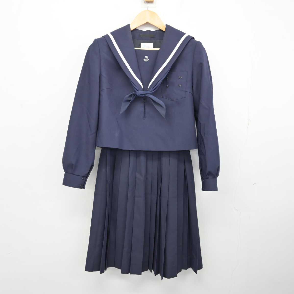 【中古】愛知県 高浜市立南中学校 女子制服 3点 (セーラー服・スカート) sf074407