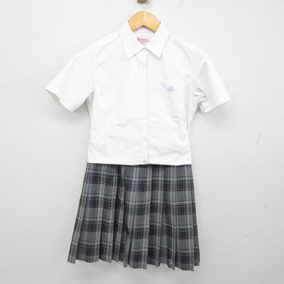 【中古】東京都 武蔵野大学附属千代田高等学院 女子制服 2点 (シャツ・スカート) sf074414