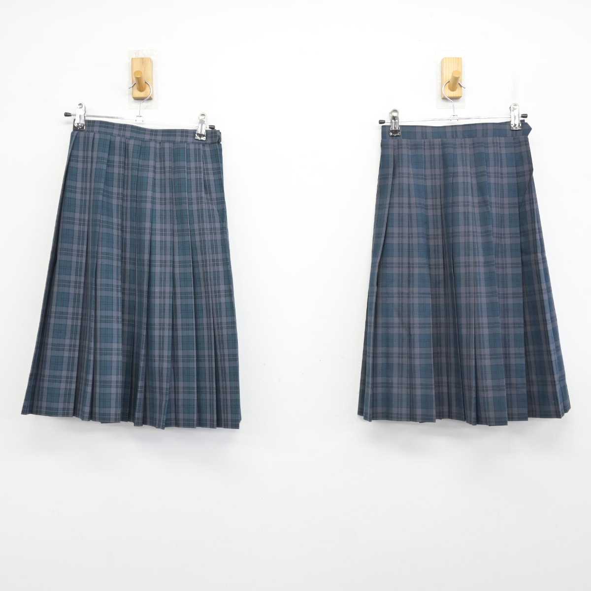 【中古】千葉県 原山中学校 女子制服 2点 (スカート) sf074421