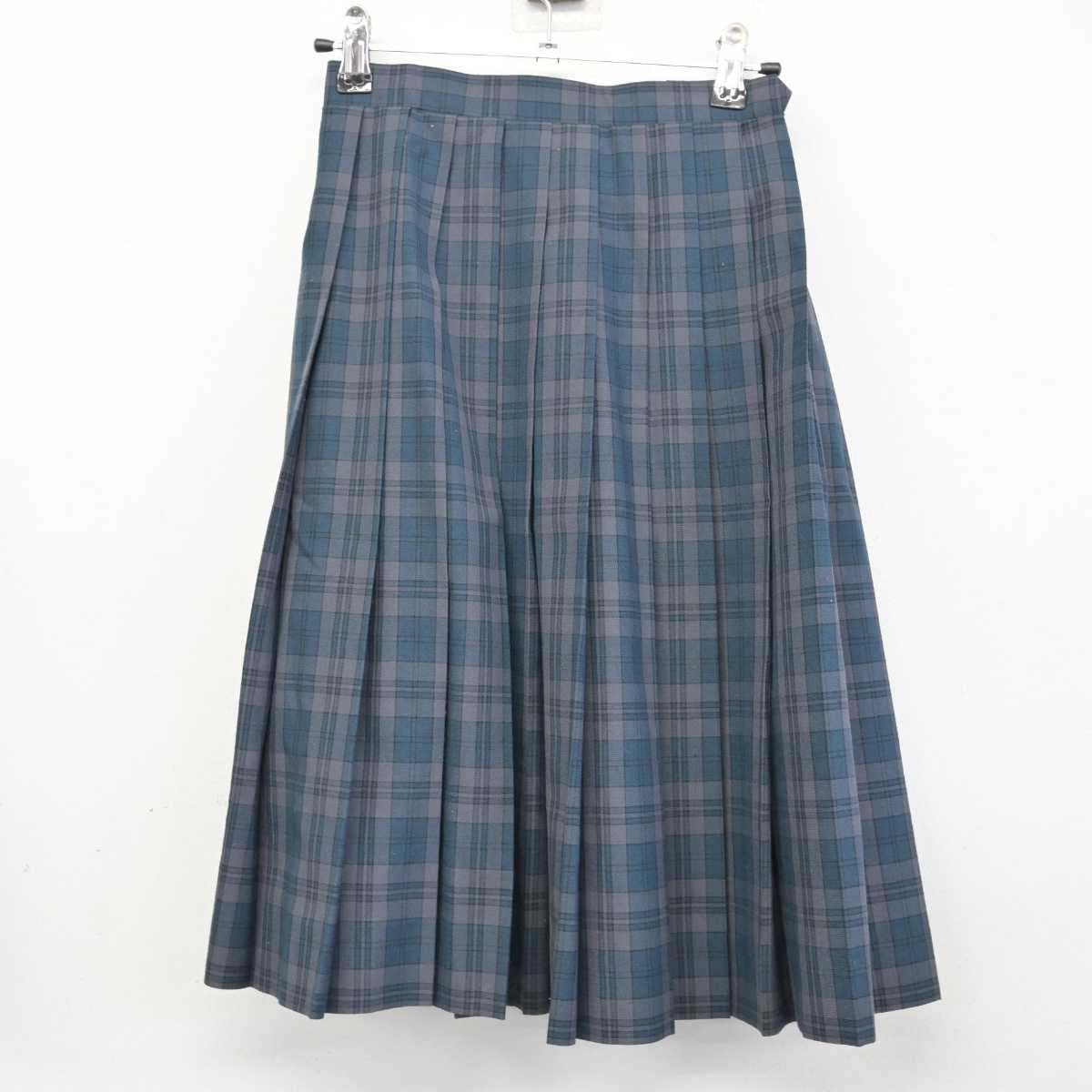 【中古】千葉県 原山中学校 女子制服 2点 (スカート) sf074422