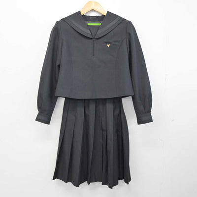 【中古】北海道 苫小牧西高等学校 女子制服 3点 (セーラー服・スカート) sf074426