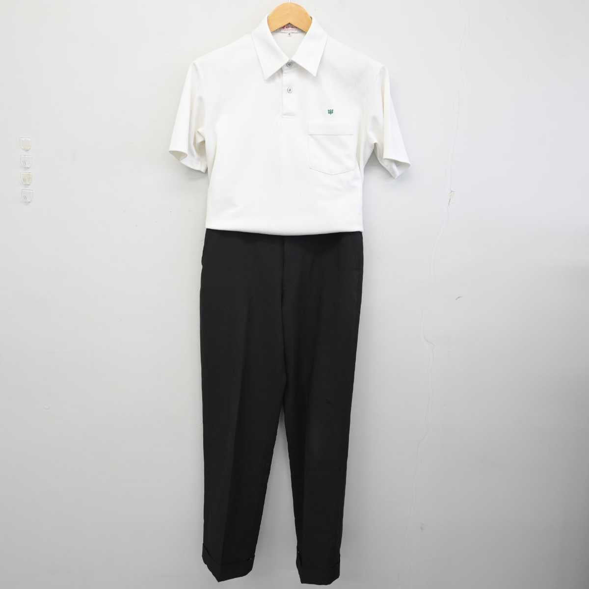 【中古】兵庫県 山陽中学校 男子制服 2点 (シャツ・ズボン) sf074444