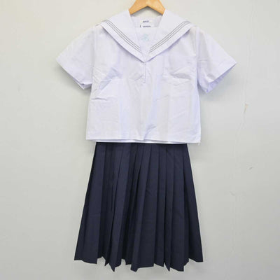 【中古】兵庫県 山陽中学校 女子制服 3点 (セーラー服・スカート) sf074446