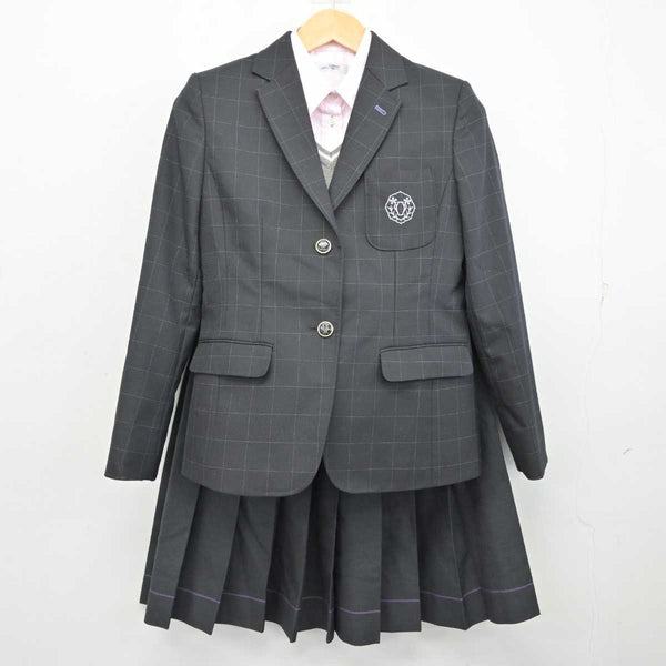 【中古】大阪府 宣真高等学校 女子制服 4点 (ブレザー・ニット・シャツ・スカート) sf074461 | 中古制服通販パレイド