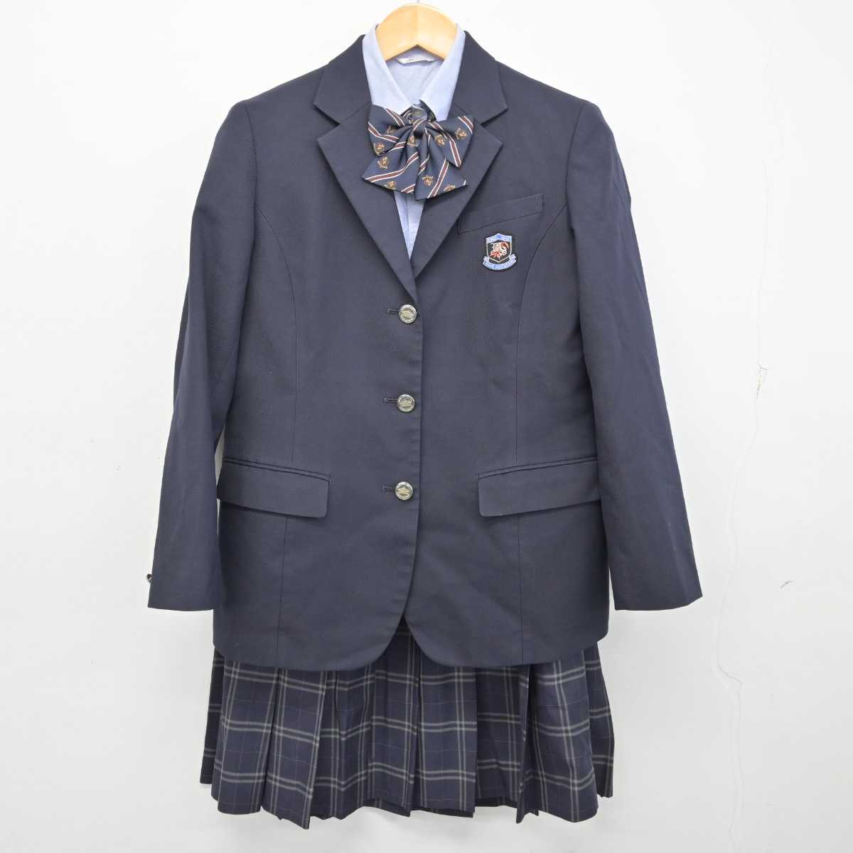 【中古】岡山県 和気閑谷高等学校 女子制服 4点 (ブレザー・シャツ・スカート) sf074471