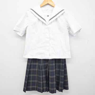 【中古】岡山県 和気閑谷高等学校 女子制服 2点 (セーラー服・スカート) sf074473