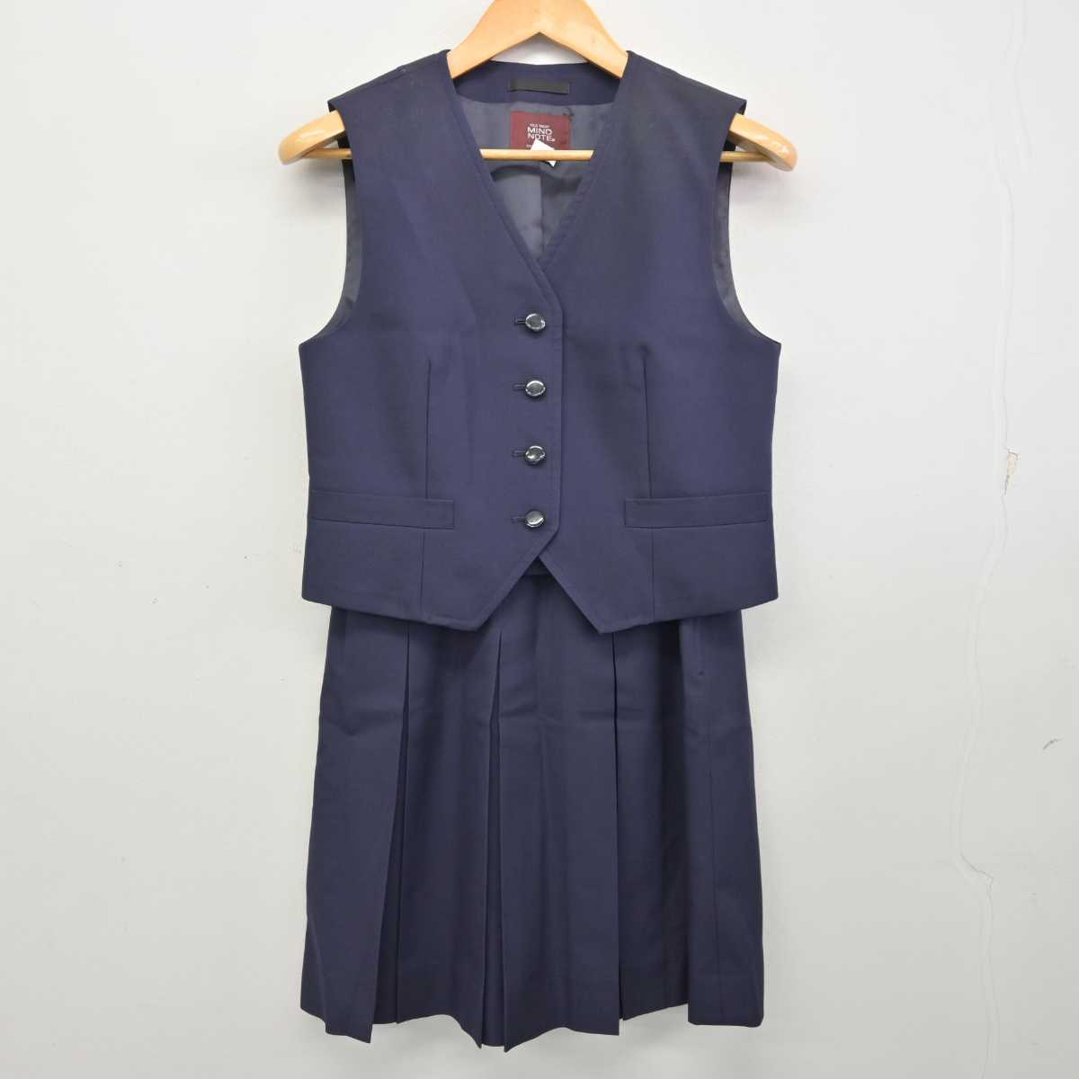 【中古】茨城県 太田第一高等学校 女子制服 4点 (ブレザー・ベスト・スカート) sf074475