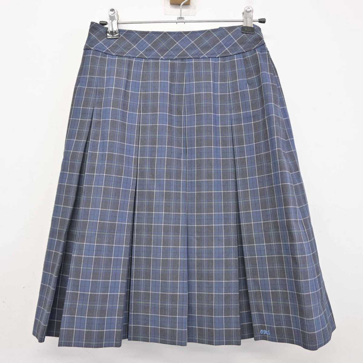 【中古】京都府 大谷中学・高等学校 女子制服 5点 (ブレザー・ニット・シャツ・スカート) sf074478