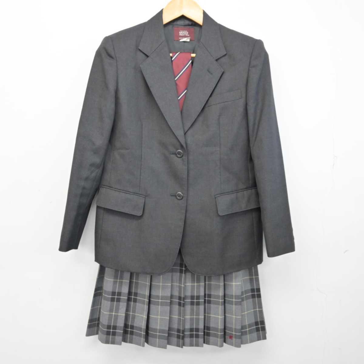 【中古】京都府 桃山高等学校 女子制服 4点 (ブレザー・ニット・スカート) sf074481