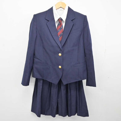 【中古】北海道 北海道旭川西高等学校 女子制服 5点 (ブレザー・シャツ・スカート) sf074484