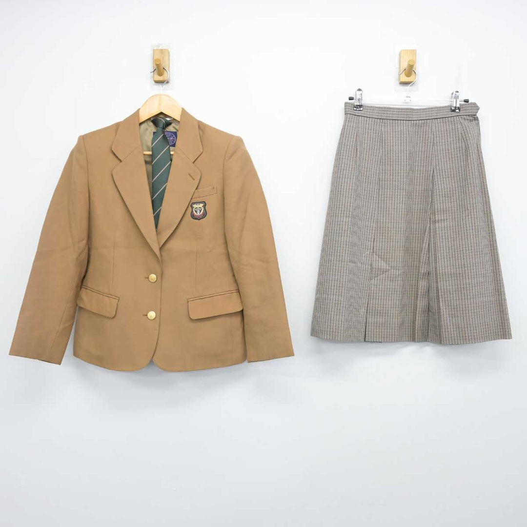 【中古】長崎県 長崎商業高等学校 女子制服 3点 (ブレザー・スカート) sf074494