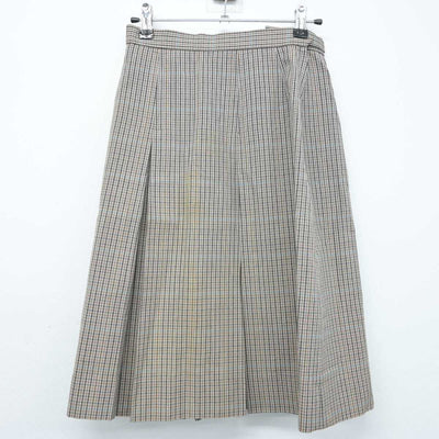 【中古】長崎県 長崎商業高等学校 女子制服 2点 (ニットベスト・スカート) sf074495