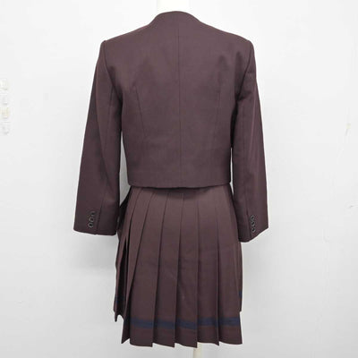 【中古】群馬県 共愛学園中学校・高等学校 女子制服 3点 (ブレザー・ベスト・スカート) sf074497