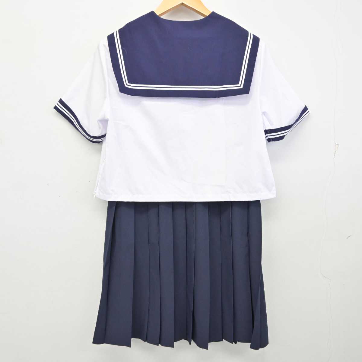 【中古】鳥取県 河北中学校 女子制服 5点 (セーラー服・セーラー服・スカート) sf074506