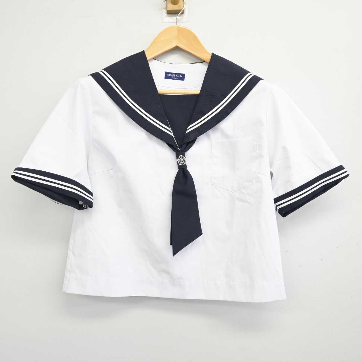 【中古】鳥取県 河北中学校 女子制服 5点 (セーラー服・セーラー服・スカート) sf074506