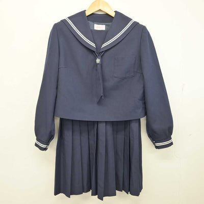 【中古】鳥取県 河北中学校 女子制服 3点 (セーラー服・スカート) sf074507