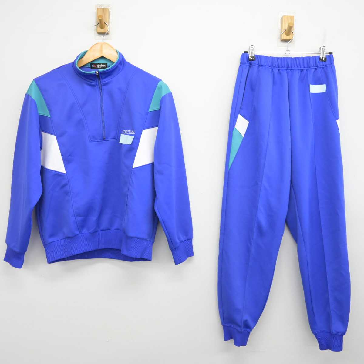 【中古】宮城県 郡山中学校 女子制服 2点 (ジャージ 上・ジャージ 下) sf074510