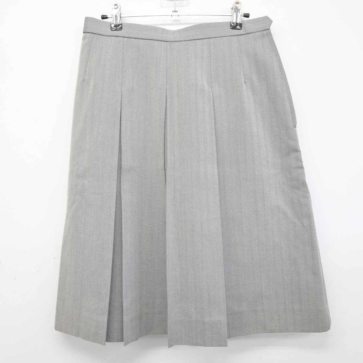 【中古】宮城県 郡山中学校 女子制服 4点 (ブレザー・シャツ・スカート) sf074514