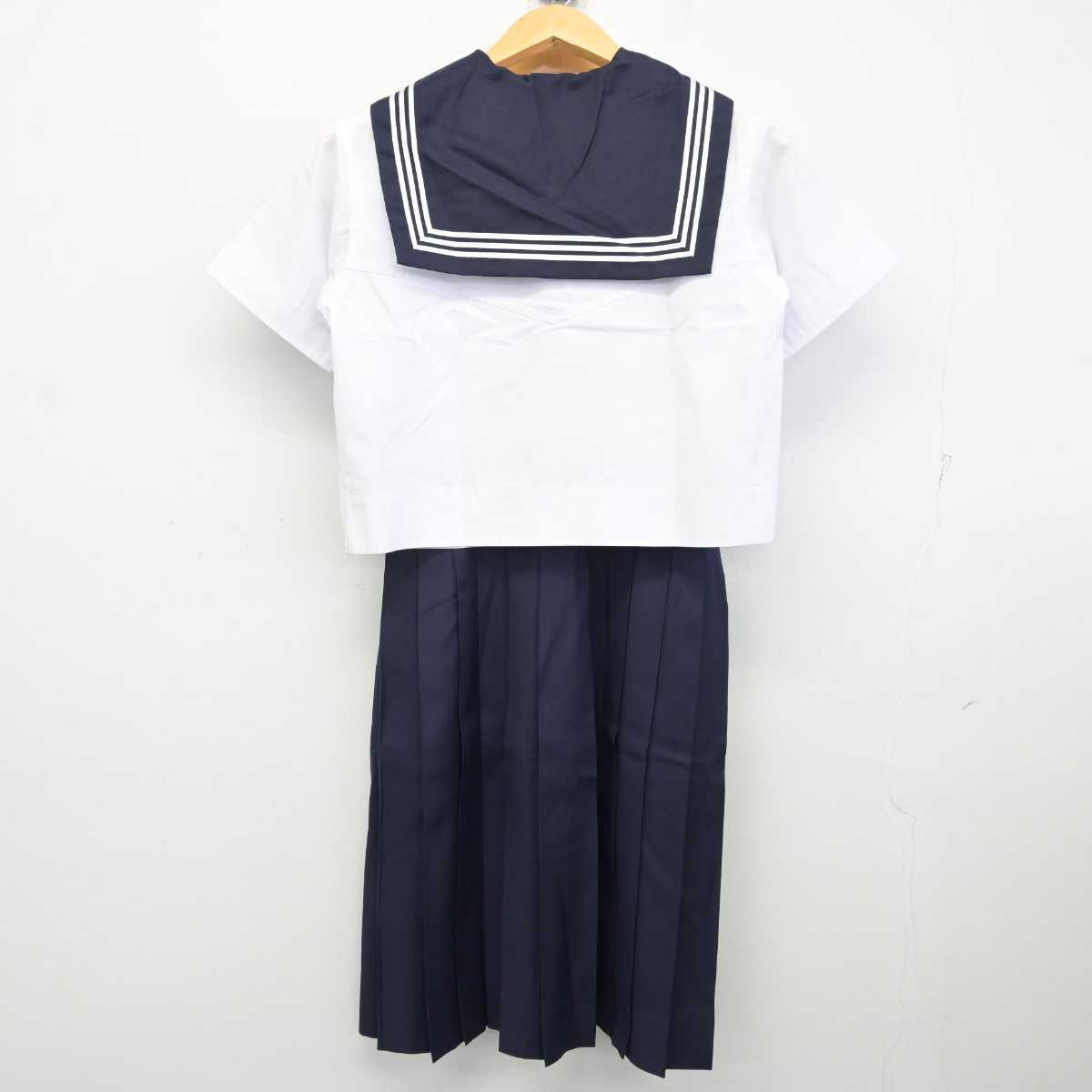 【中古】東京都 大妻中学高等学校 女子制服 2点 (セーラー服・スカート) sf074532