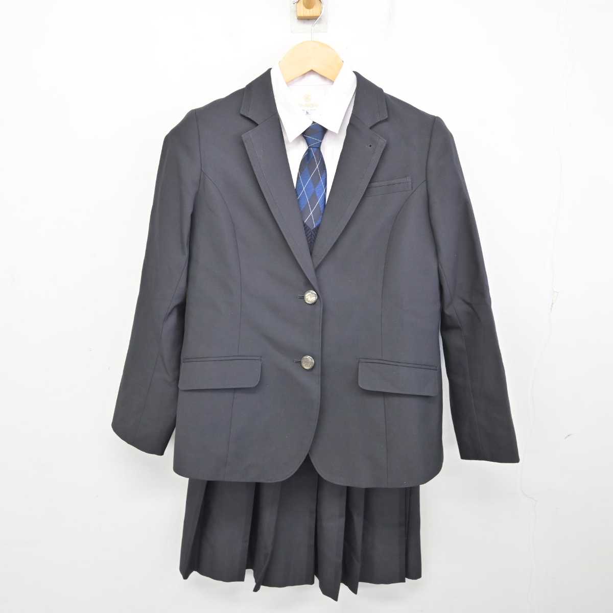 【中古】東京都 共立女子高等学校 女子制服 5点 (ブレザー・ニット・シャツ・スカート) sf074543